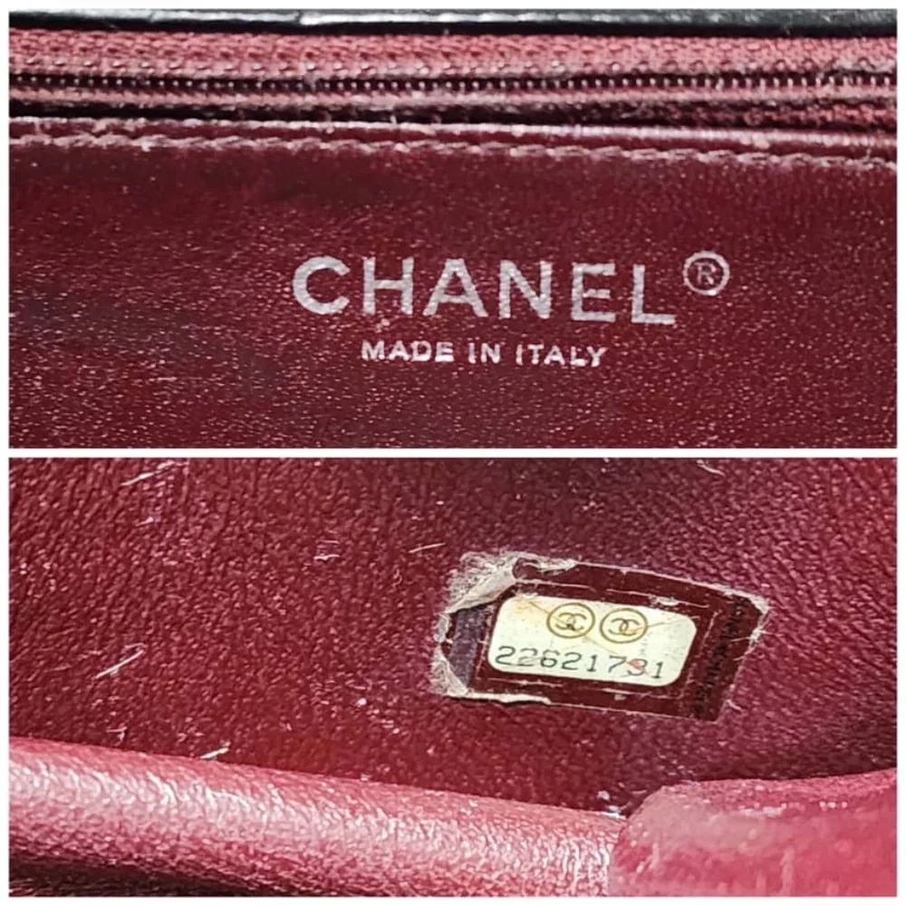 Authentic CHANEL Quilted Lambskin Leather Orient Express Flap Bag Black